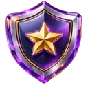 Golden Shield 3D Icon - 6+ Years of Excellence