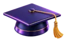 Graduation Cap 3D Icon - 7,000+ Students Trained