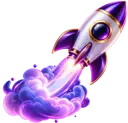 Success Rocket 3D Icon - 90%+ Success Rate